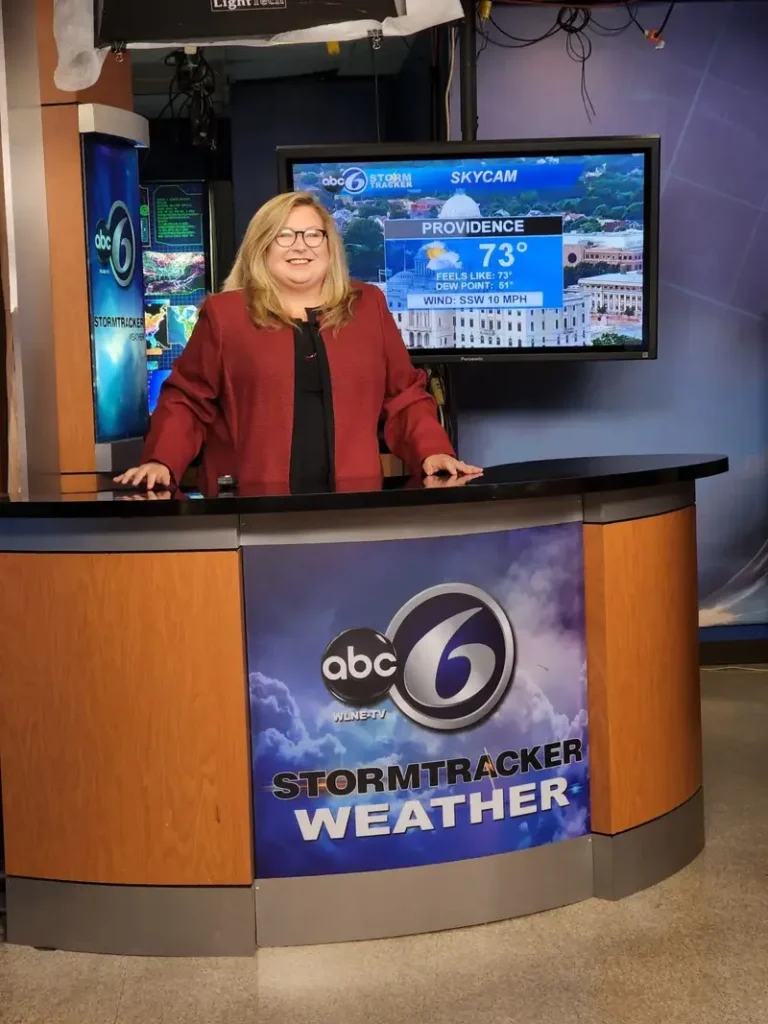 Kelly Bares in ABC 6 at StormTrackers 