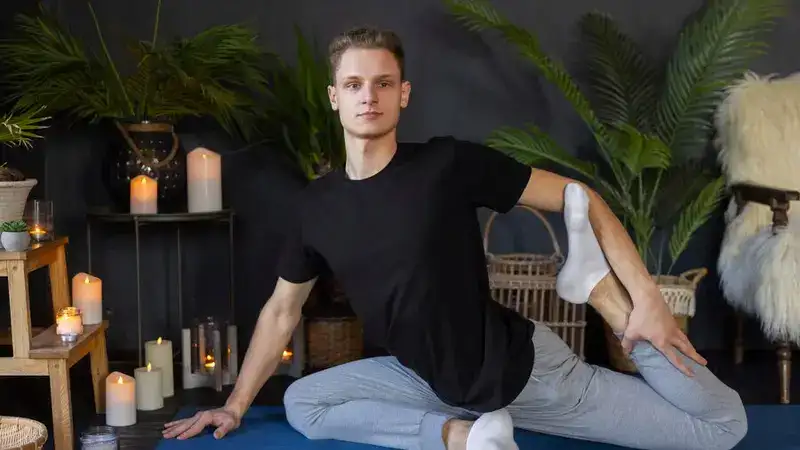 male yoga instructor