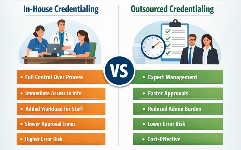 Provider Credentialing Services vs. In-House